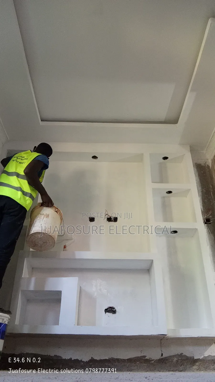 Gypsum Ceiling and Lights Decoction Space Elevation