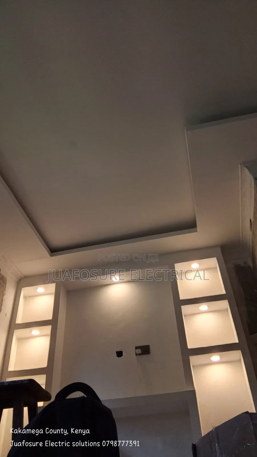 Gypsum Ceiling and Lights Decoction Space Elevation