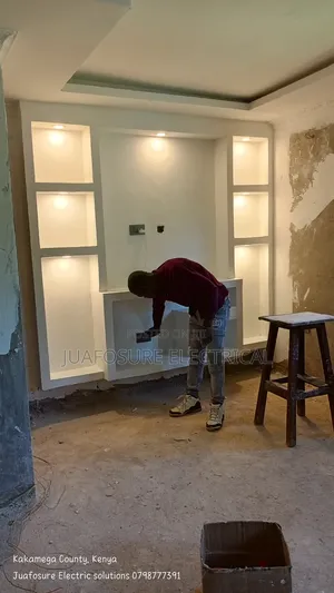 Gypsum Ceiling and Lights Decoction Space Elevation