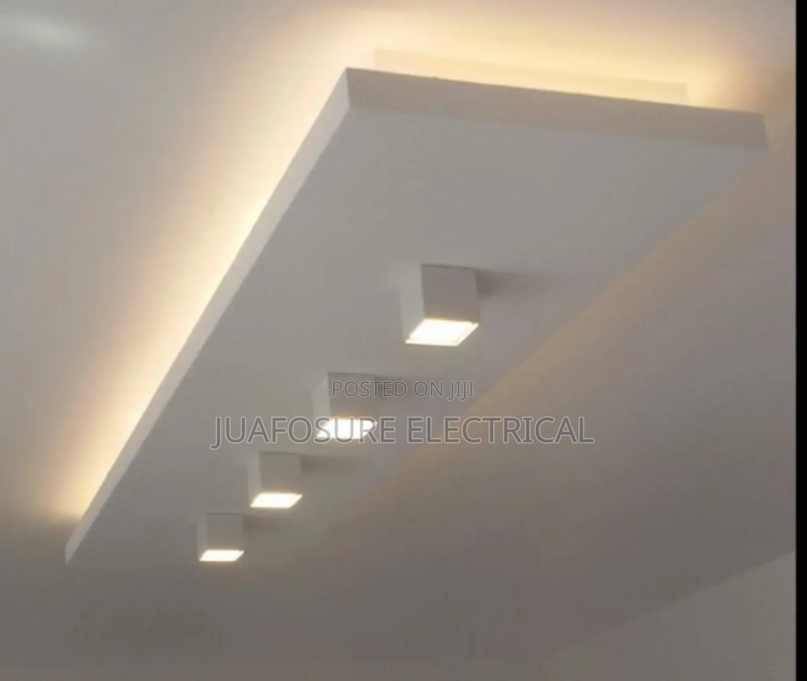 Gypsum Ceiling and Lights Decoction Space Elevation