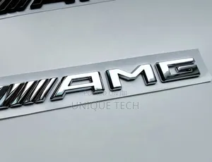 Silver Amg Mercedes Car Emblem Logo