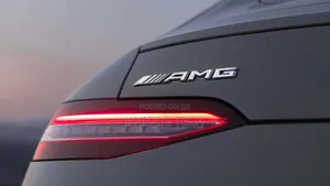 Mercedes Amg Silver Finish Badge Logo
