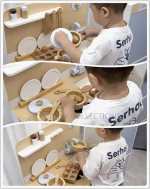 Cucinino Wooden Play Kitchen Set for Kids