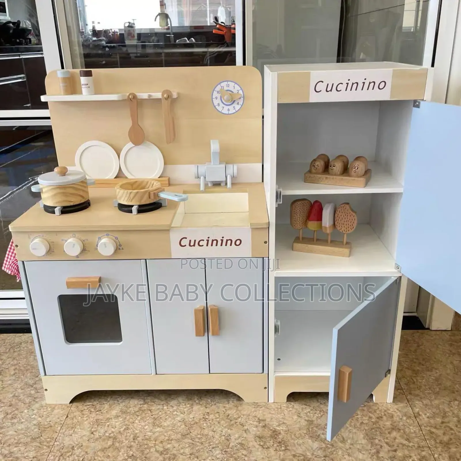 Cucinino Wooden Play Kitchen Set for Kids