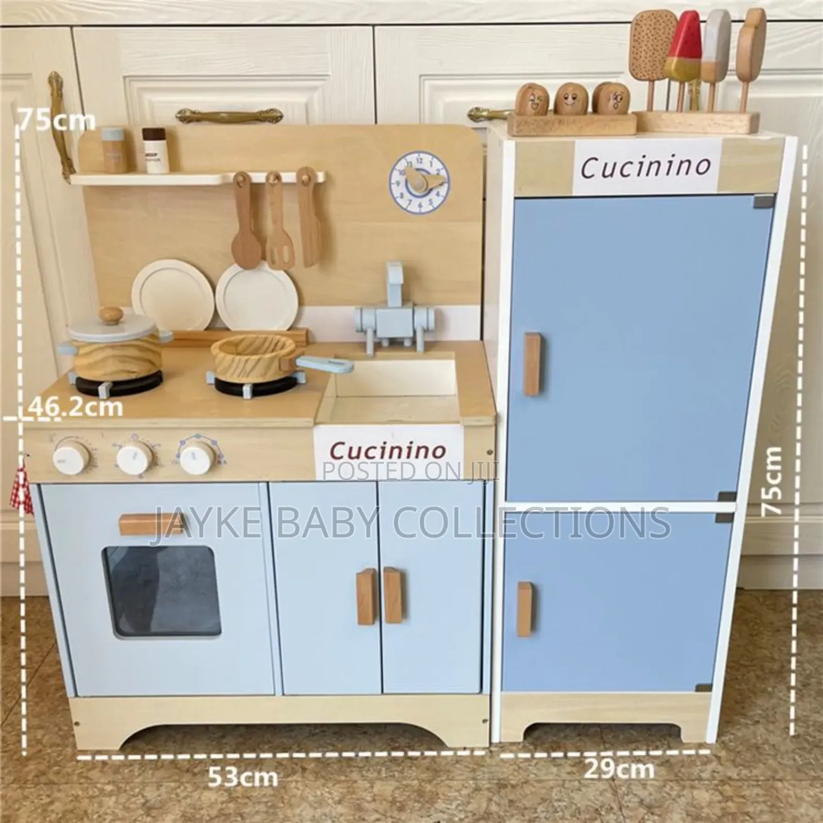 Cucinino Wooden Play Kitchen Set for Kids