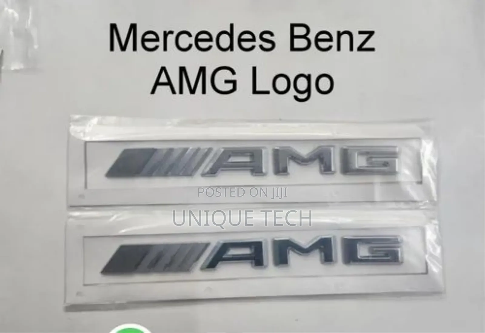 Amg Silver Edition Logo Emblem for Mercedes Cars