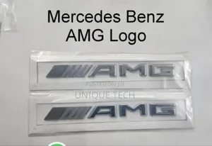 Amg Silver Edition Logo Emblem for Mercedes Cars