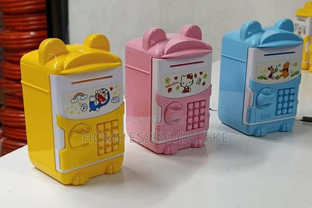 *Manual Mini Kids Home Bank, Cash Coins Saving Box, Atm ,Piggy Bank