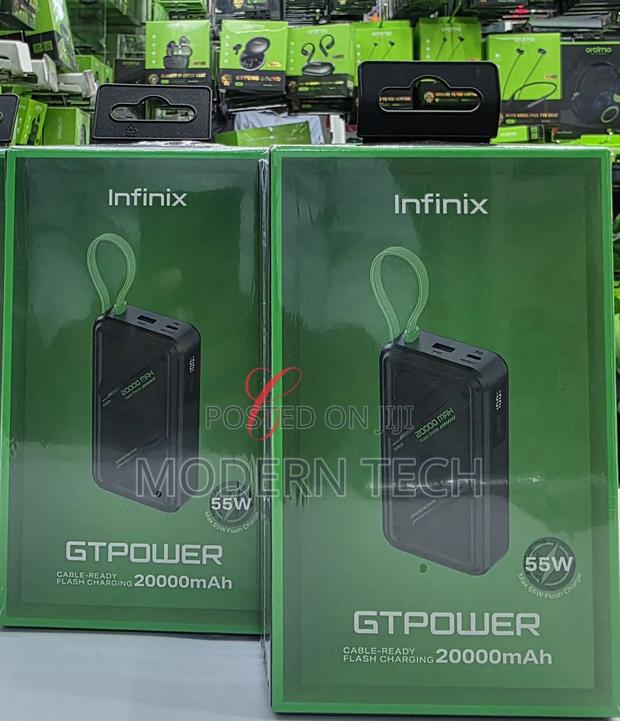 Infinix Gtpower *55w* Xp20gt 20000mah Flash *Charge Laptop Powerbank