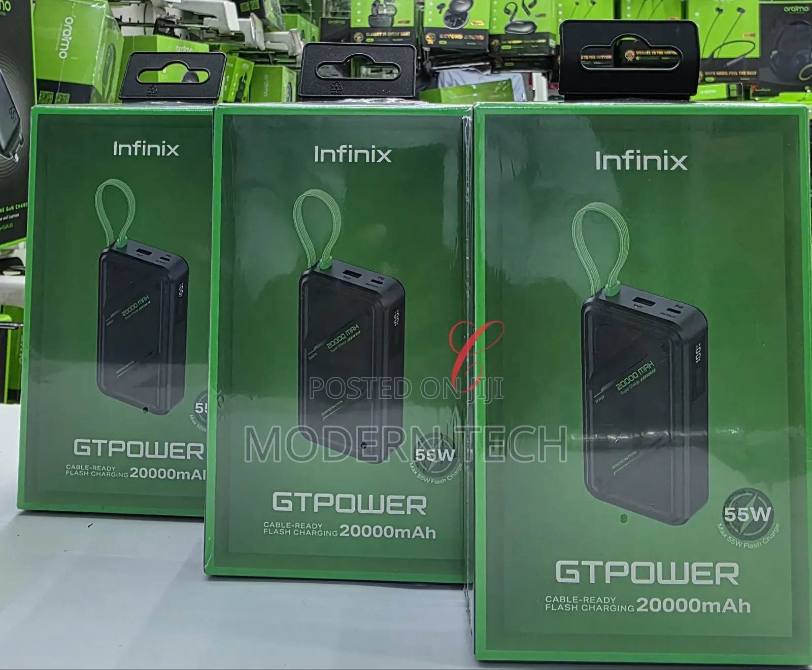Infinix Gtpower *55w* Xp20gt 20000mah Flash *Charge Laptop Powerbank