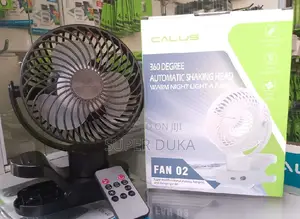 Fan 02.Rechargeable,Calus 360°Automatic Shaking.Remote Night Light