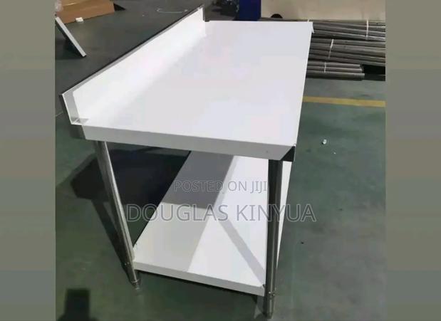 Stainless Steel Working Table Top (Kitchen Prep Working Table): - main view