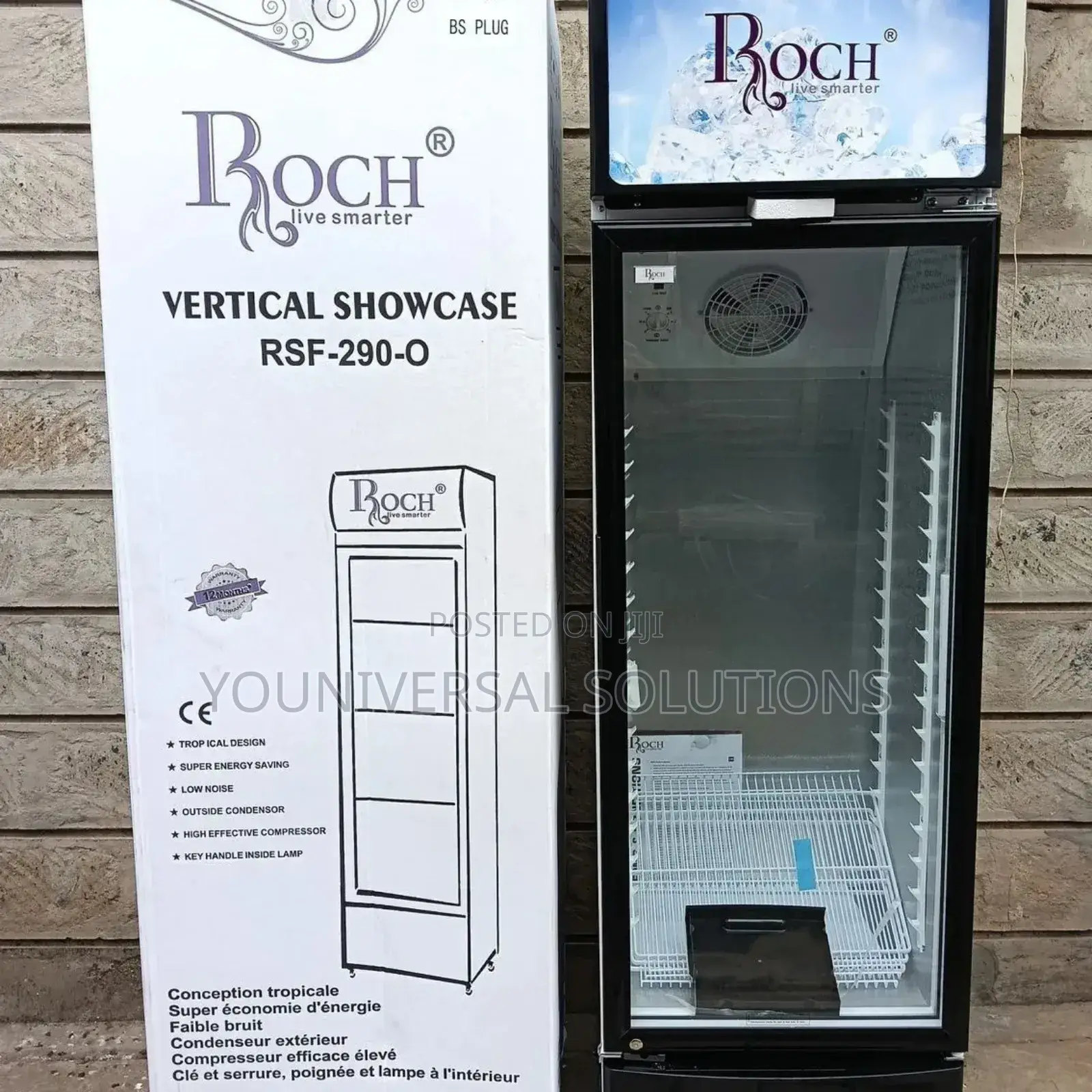 Roch Showcase Refrigerator 229 Litres