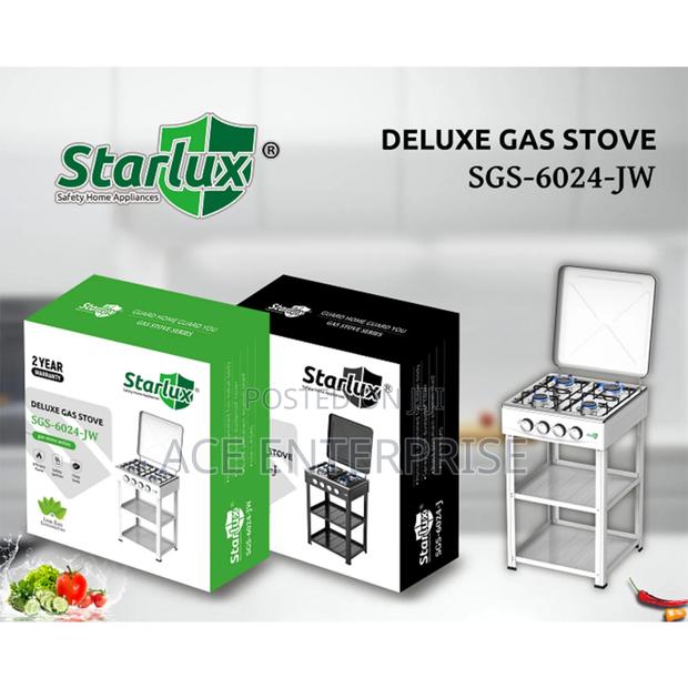 Powerful Starlux 4 Burner With Shelves Auto Ignite - main view