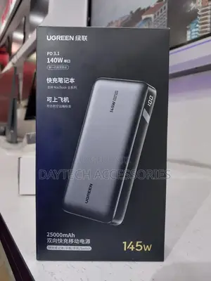 The Ugreen 145w Power Bank for Laptop-3 Ports | 25000mah | Pb205