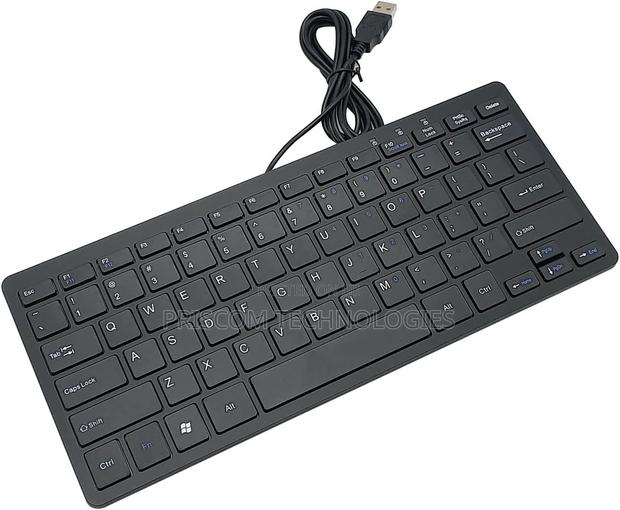 78 Keys Small Wired Usb Portable Keyboard for Desktop, Computer Laptop - main view