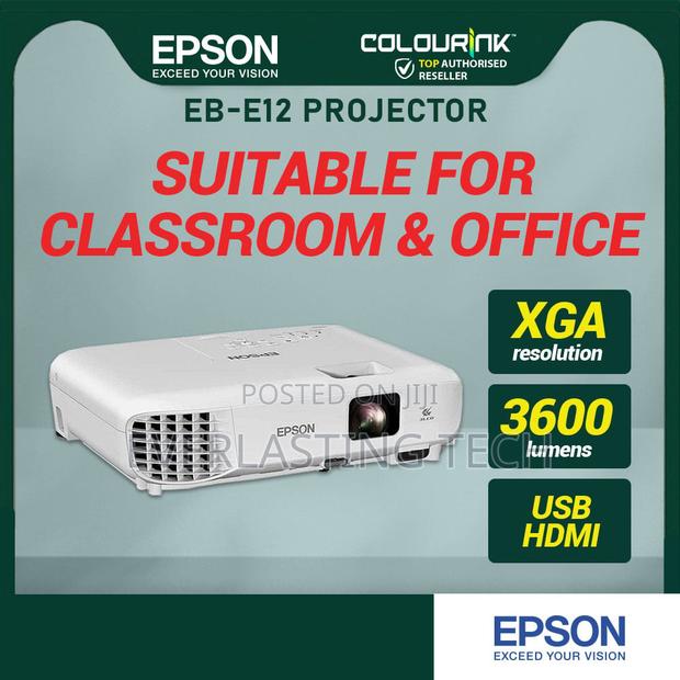 Epson Eb-e12 Xga 3lcd 3600 Lumen Projector - thumbnail 3