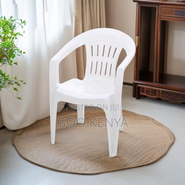 Home Chair; All-Weather Plastic Armchair for Outdoor Spaces