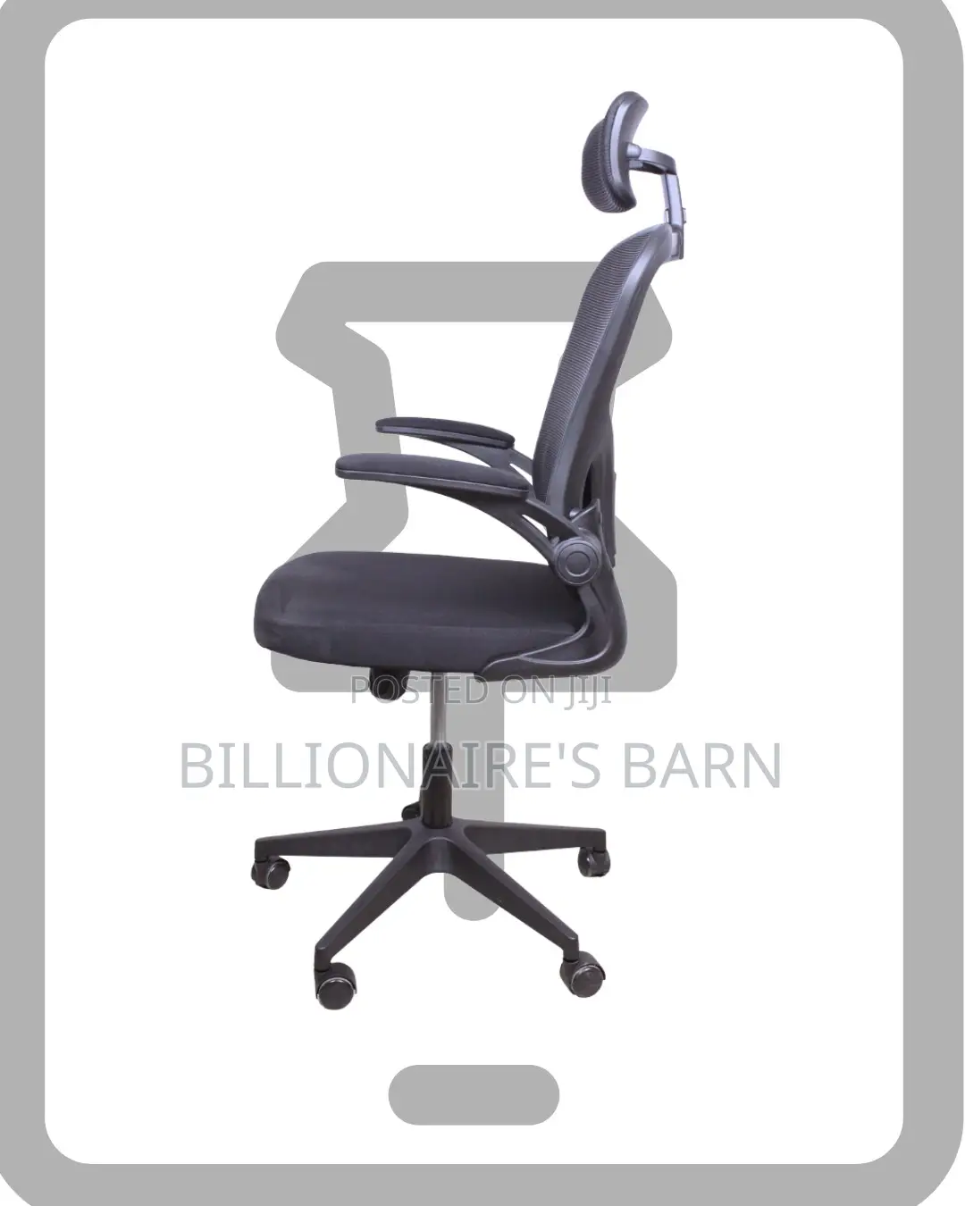 Grey Ergonomic Office Chair | Breathable Steel Frame