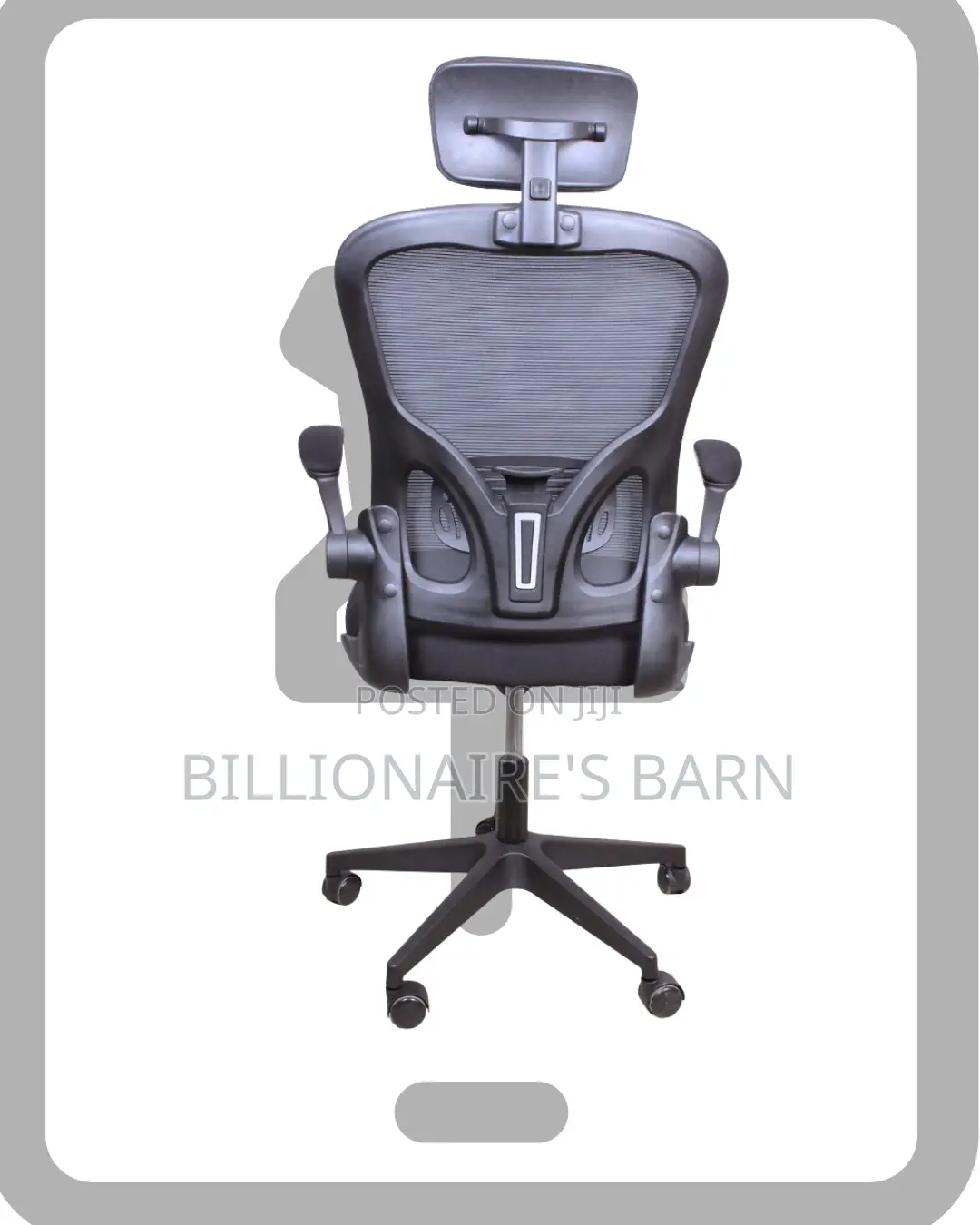 Grey Ergonomic Office Chair | Breathable Steel Frame