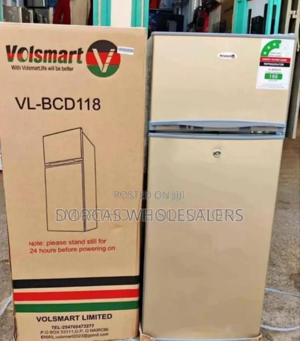 Colour Silver- Volsmart 118l Fridge - main view