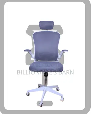 White Ergonomic Office Chair (Space-Saving) — Limited Stock