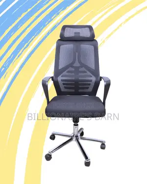 Adjustable High Back Mesh Office Chair — Smooth-Rolling Mobility