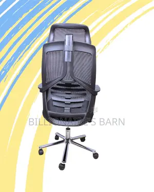 Adjustable High Back Mesh Office Chair — Smooth-Rolling Mobility