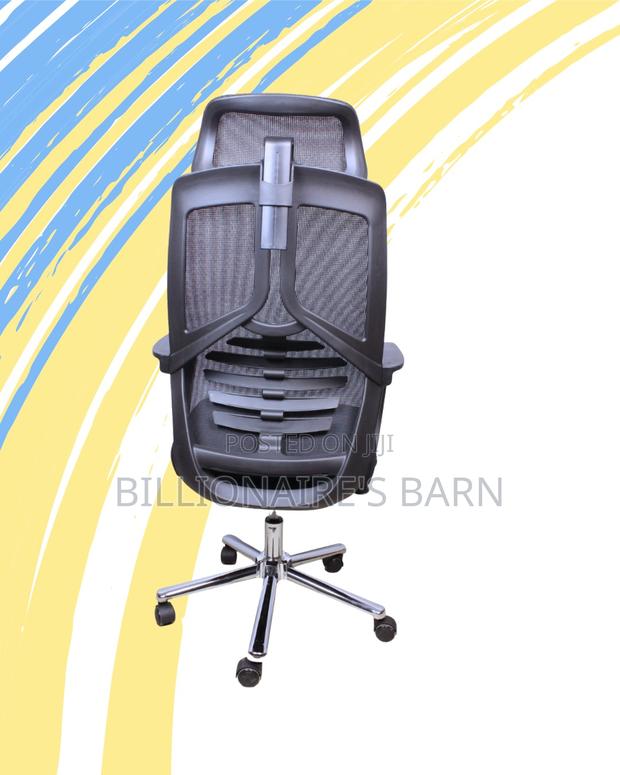Adjustable High Back Mesh Office Chair — Smooth-Rolling Mobility - thumbnail 4