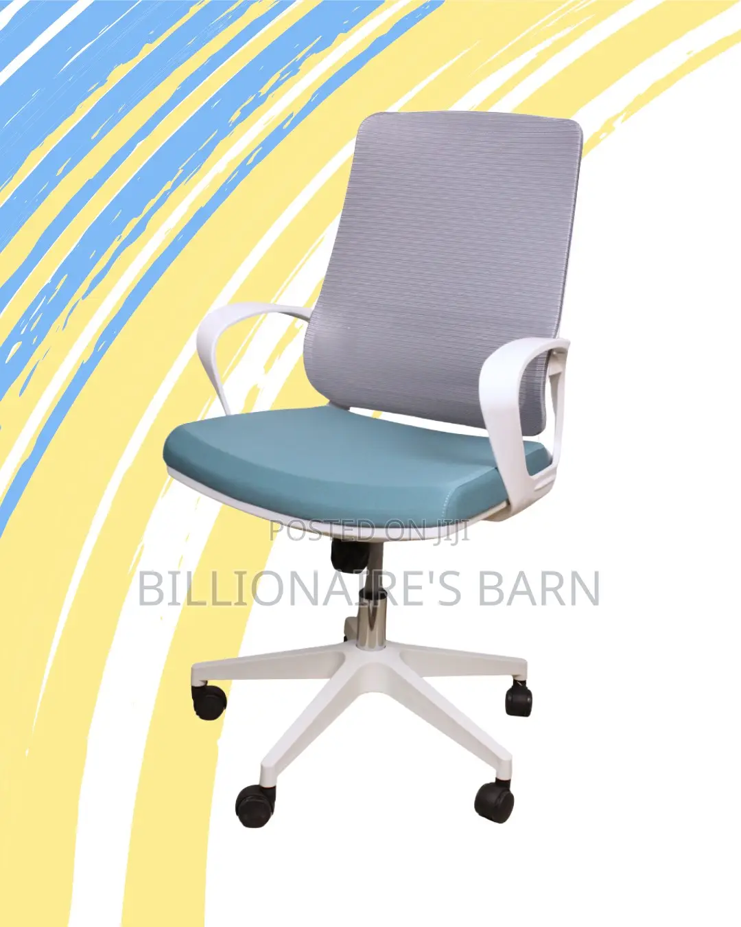 Pro-Grade White Ergonomic Mesh Office Chair — Smooth-Rolling Mobility
