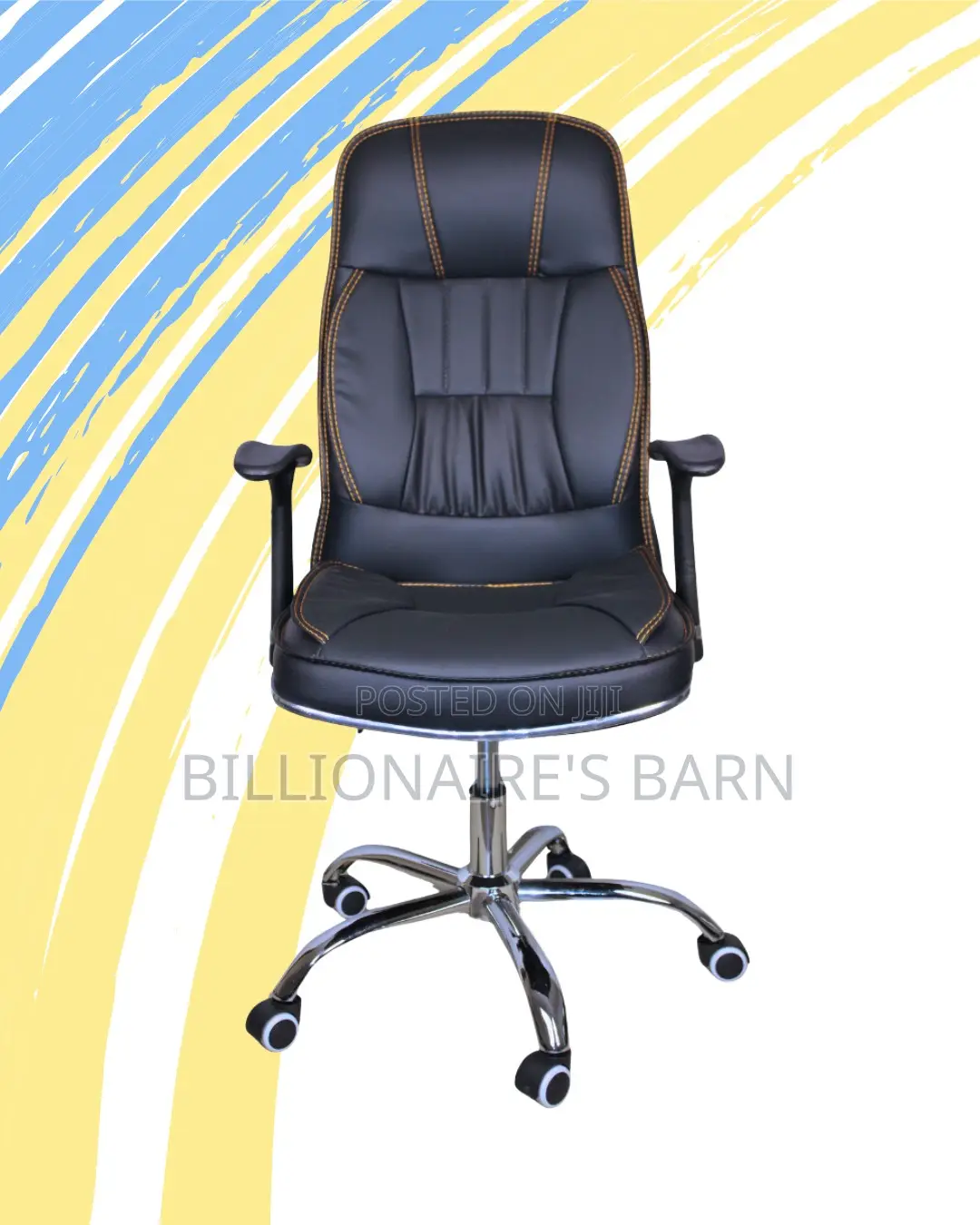 Executive Leather Office Chair | Imported Adjustable Height