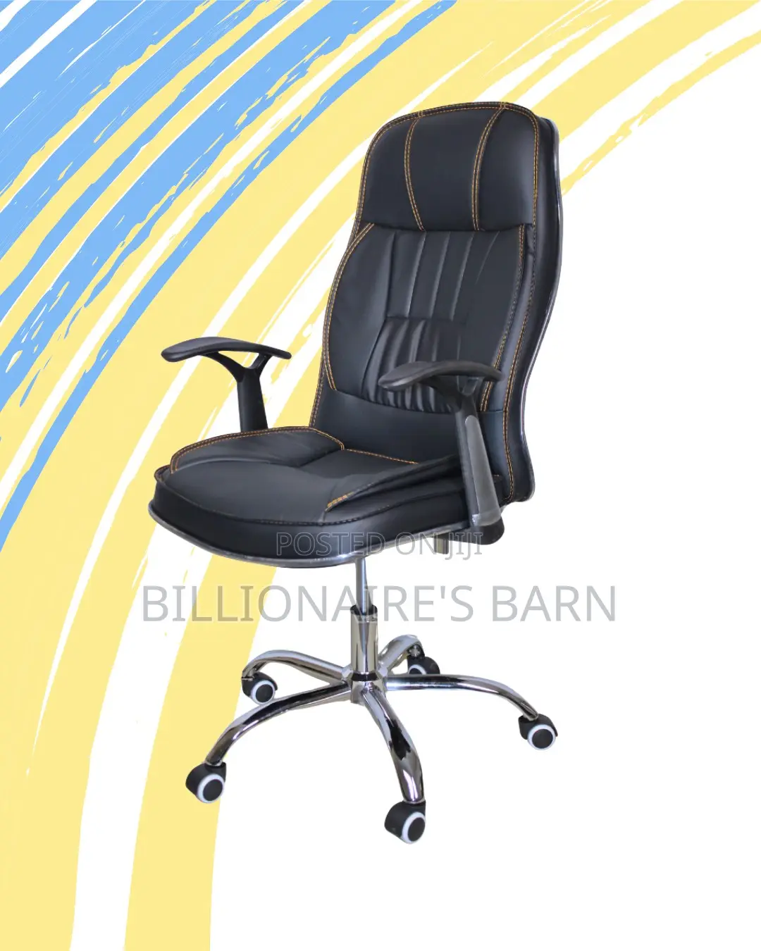 Executive Leather Office Chair | Imported Adjustable Height