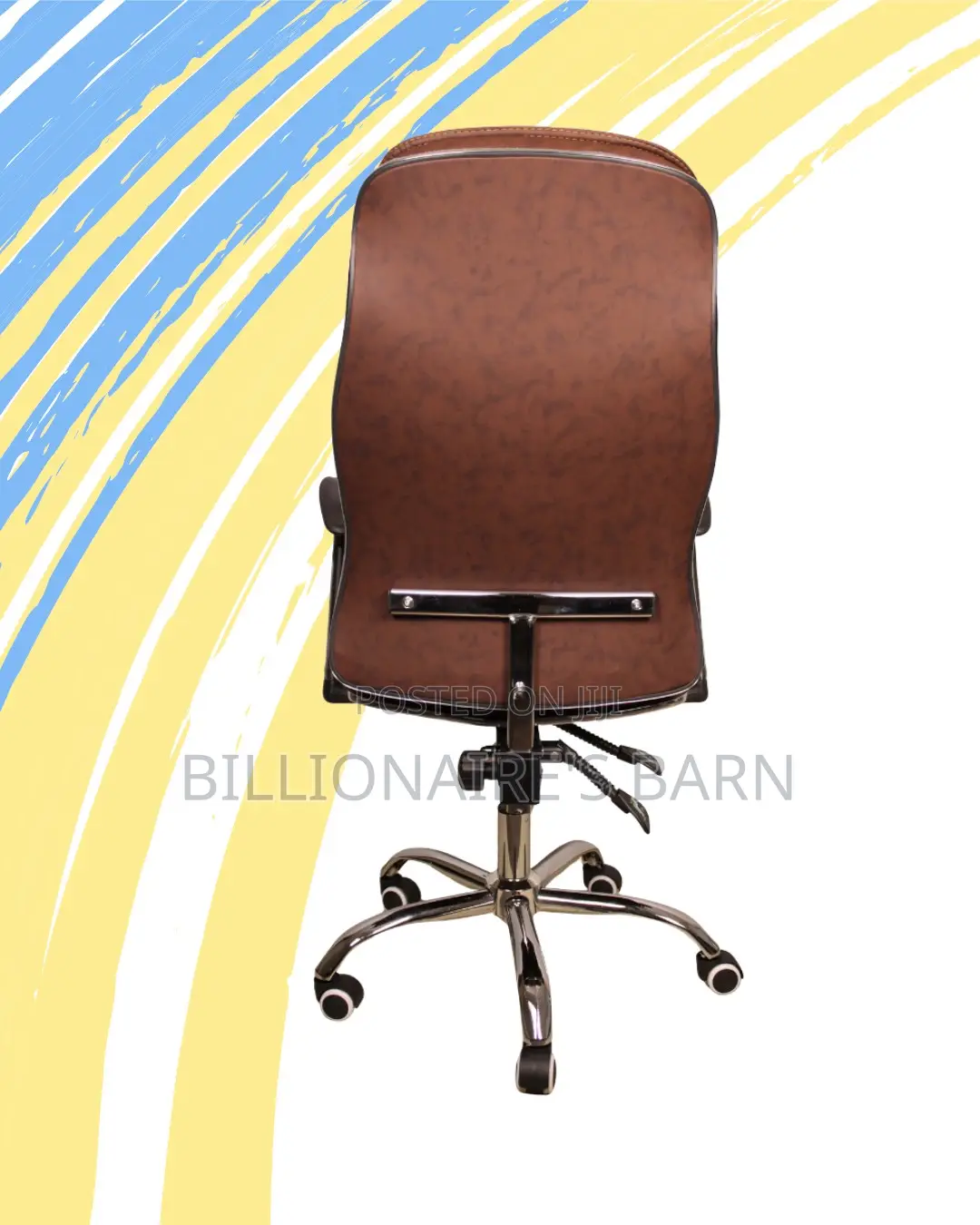 Minimal Ergonomic Executive Leather Chair — Breathable in Hot Weather