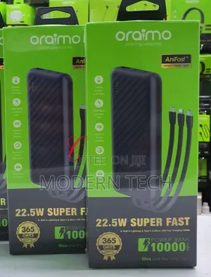Oraimo Slice Link Pro Opb-P7101 *22.5w Super Fast Charging Power Bank