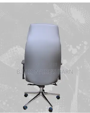 Grey Executive Leather Office Chair (New Arrival) — Only a Few Left