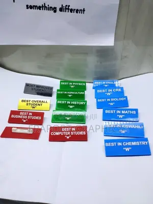 Engraved Name Tags (Green,Blue,Red,Black,White)