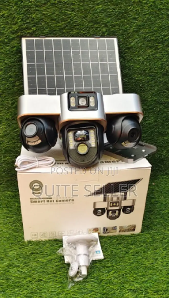 6mp 3 Lens Wireless Solar Surveil Security PTZ Camera V380 Pro Outdoor