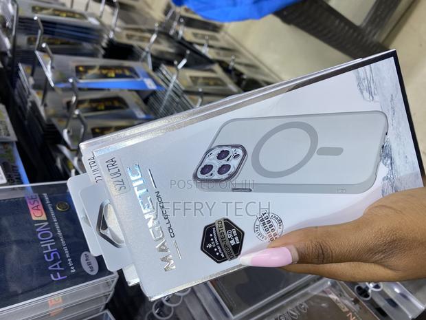 Hensi Samsung Galaxy S22 Ultra Clear Case Magnetic Compatible - thumbnail 3