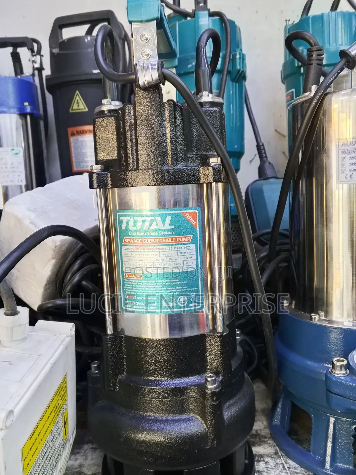 Total Sewage Submersible Pump 1hp 750watts