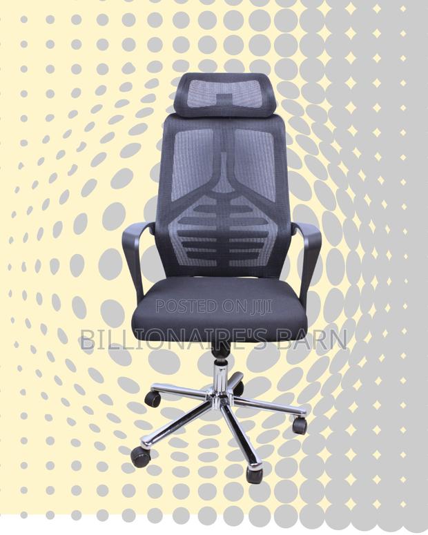 Imported High Back Mesh Office Chair | Steel Frame - thumbnail 3
