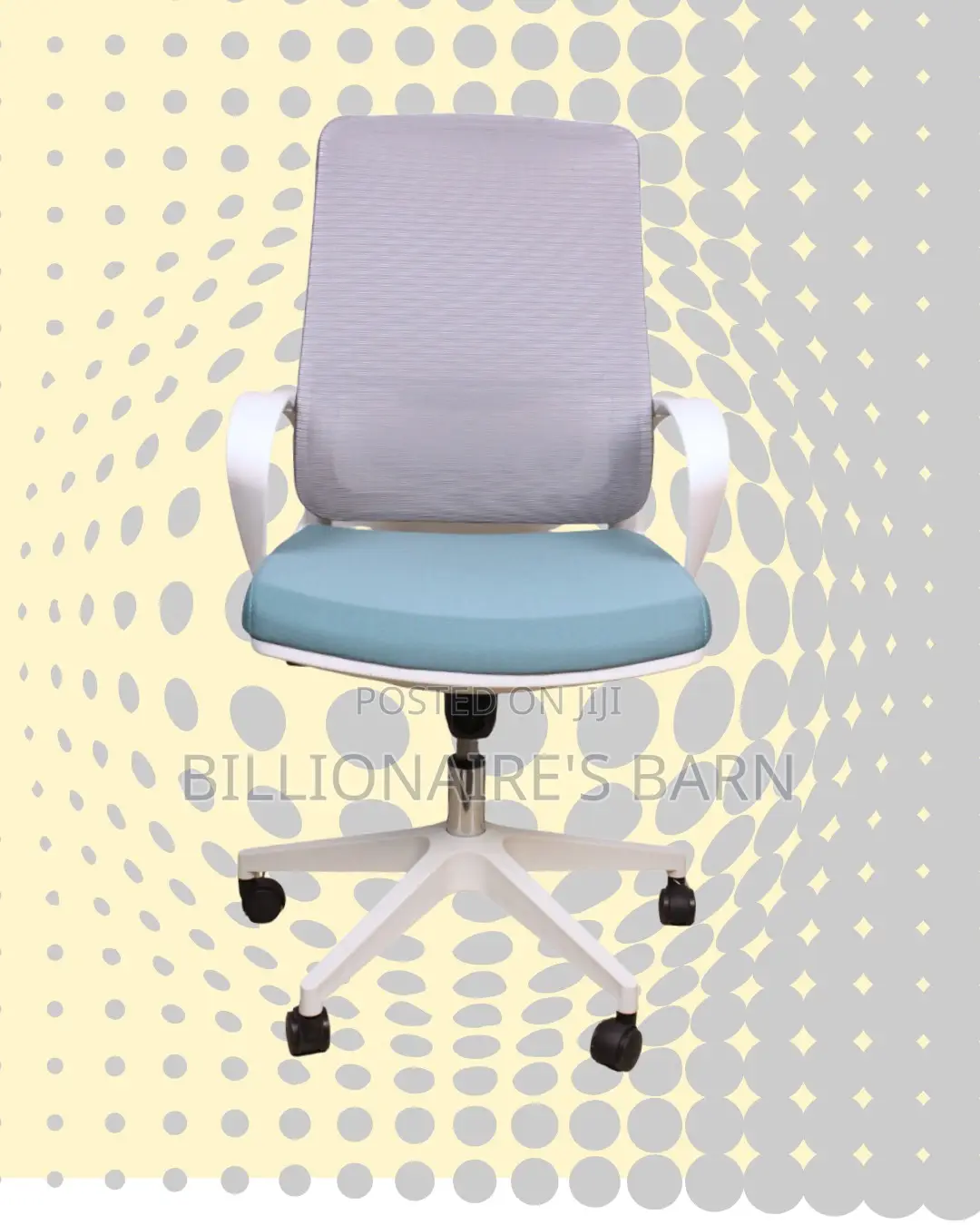 White Ergonomic Mesh Office Chair (Stylish) — Restocked!
