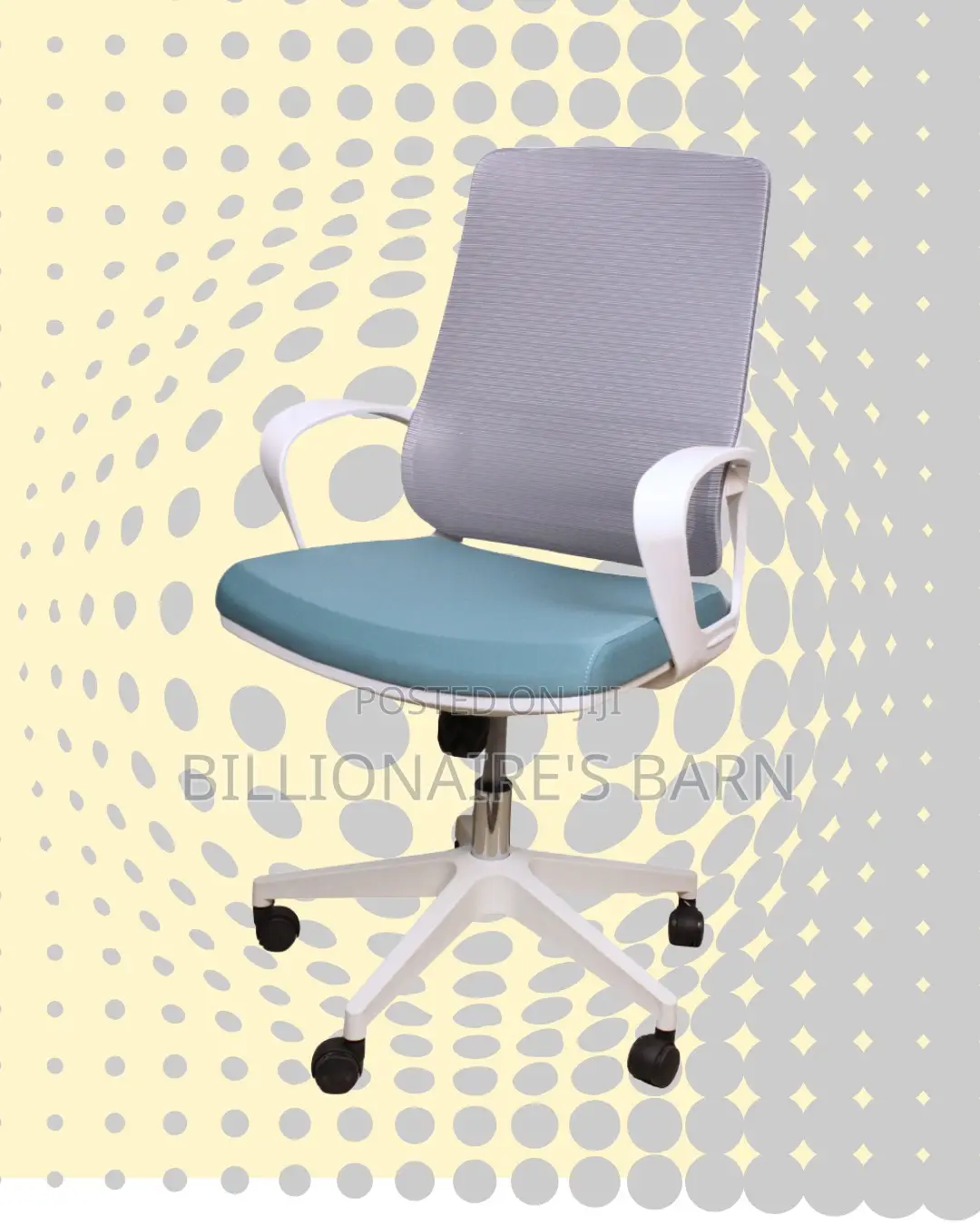 White Ergonomic Mesh Office Chair (Stylish) — Restocked!