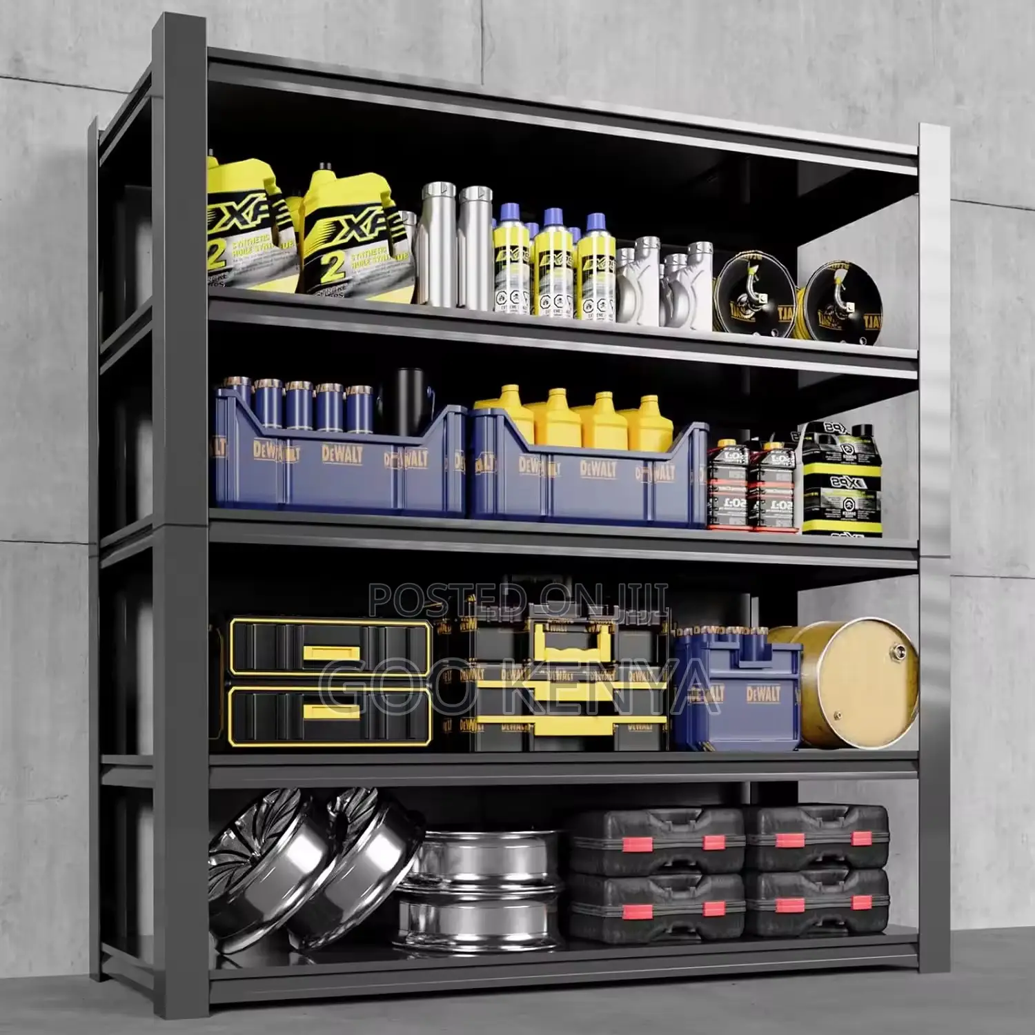 Home Shelving ; Multi-Tier Modern Iron Display Shelf