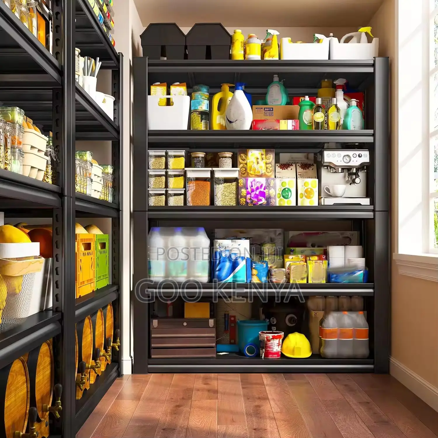 Home Shelving ; Multi-Tier Modern Iron Display Shelf