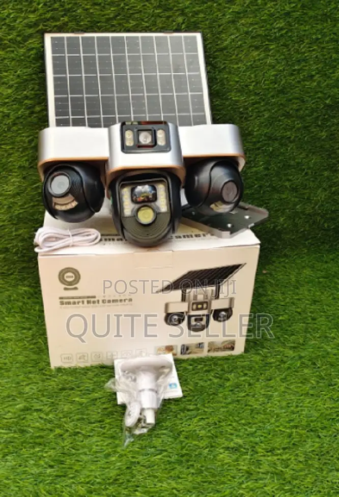 V380 4g Triple Lens Floodlight Solar PTZ Camera , V380 4g Triple Lens