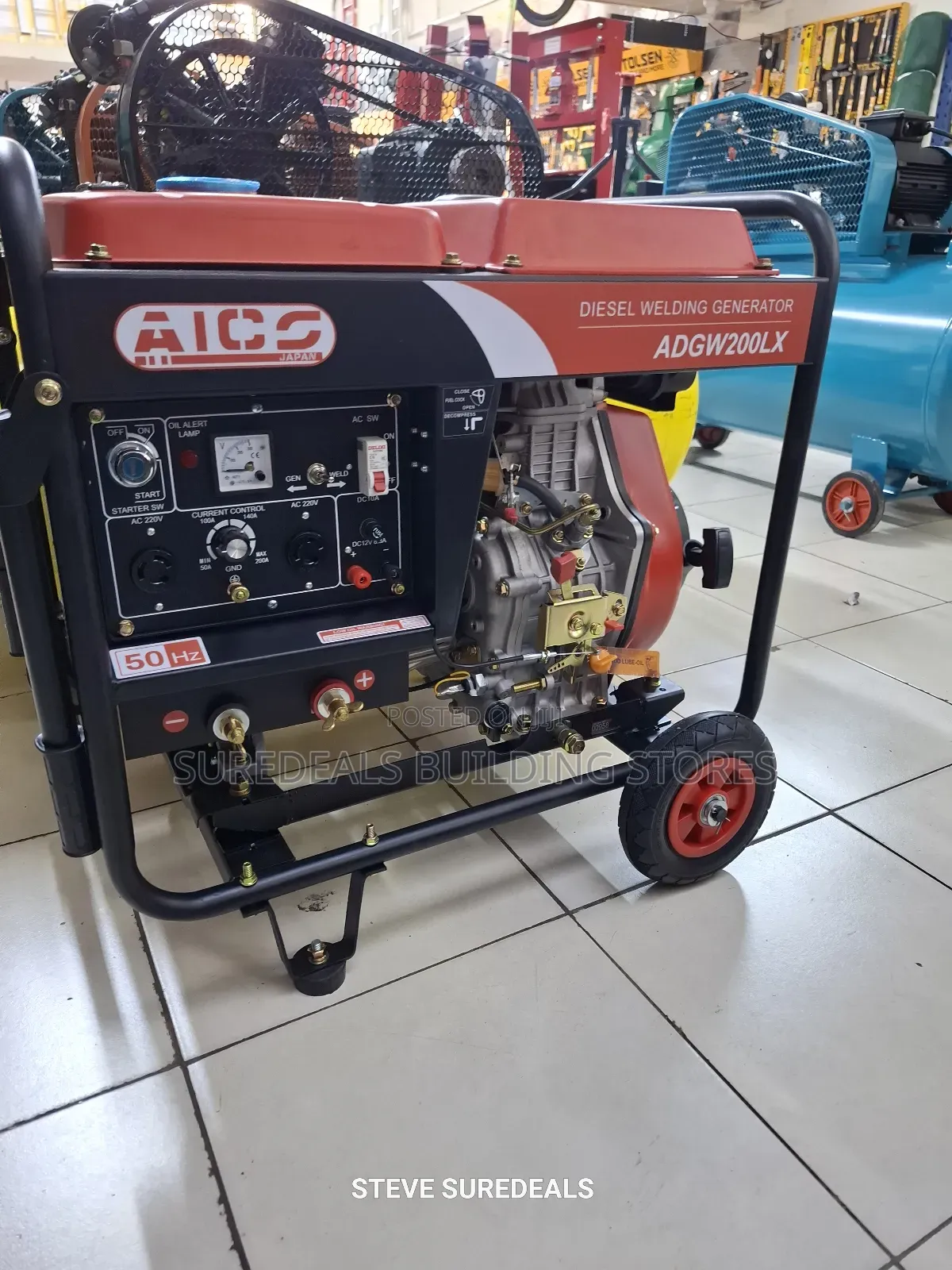 Aico Japan Diesel Welder Generator 200amps Rated Output 7.5kva 10hp