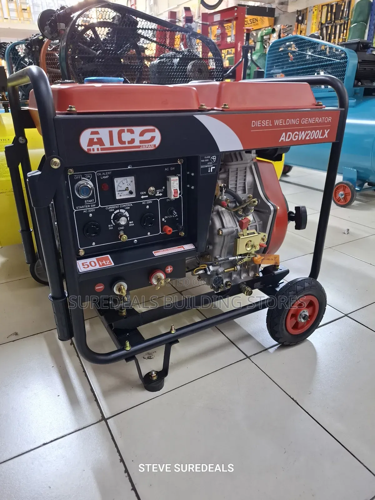 Aico Japan Diesel Welder Generator 200amps Rated Output 7.5kva 10hp