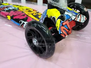 Foldable Adjustable Kids Scooter With Led Flashing Wheels