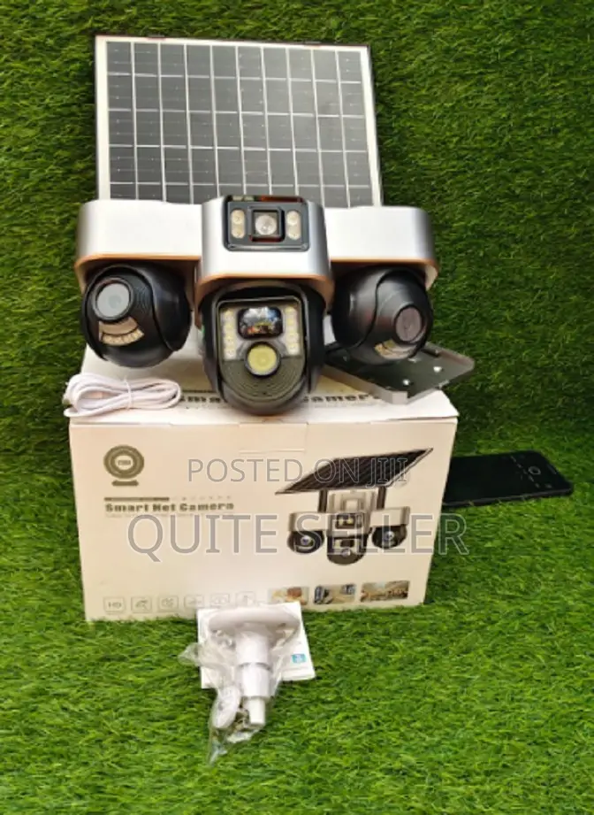 V380 4g PTZ Solar Camera Tripple Lensout Door Simcard Camera