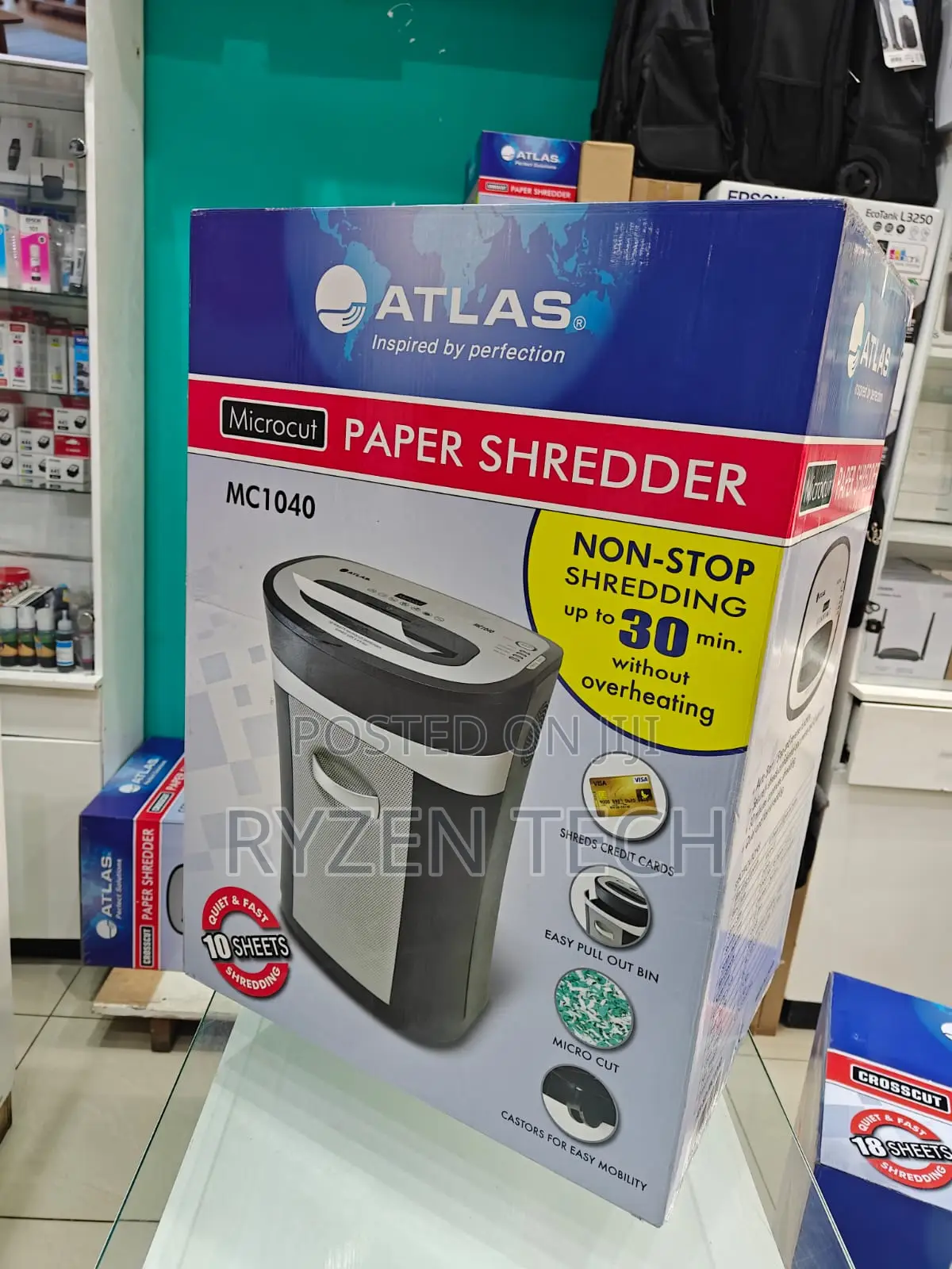 Atlas Mc1040 Microcut 10 Sheets Shredder